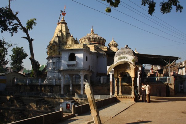 The Laxmi Nath Temple in Bassi; the step-well could also be seen in the photograph