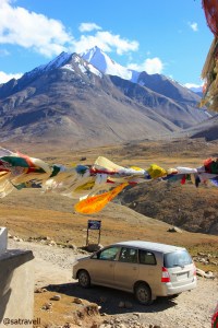At Pensi La in Zanskar Valley. One of the Z peaks is also visible in the photograph.