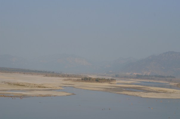 The Hathni Kund barrage creates a one km sq small wetland