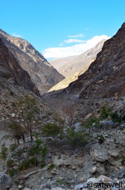 The Sutlej Gorge ahead