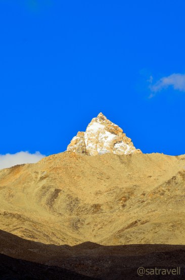 The edges of Reo Purgyal massif eloping with the pastures of Nako
