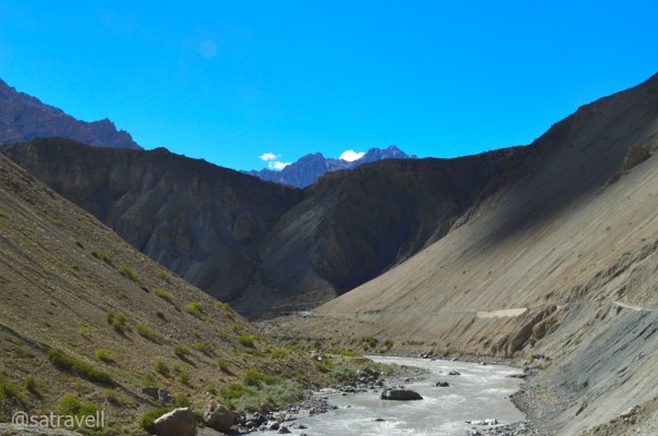 A narrow portion of Spiti Valley ahead.