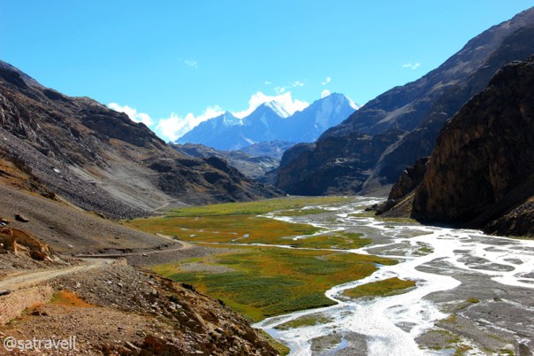 By the infant Spiti River