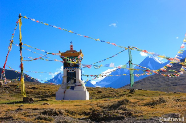 A shrine dedicated to Shiva near the pass top