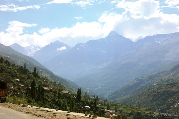 Leaving Keylong; Pk 4610 in sight.