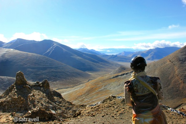 Southwards view from Tanglang La comprising a distantly visible Tso Kar