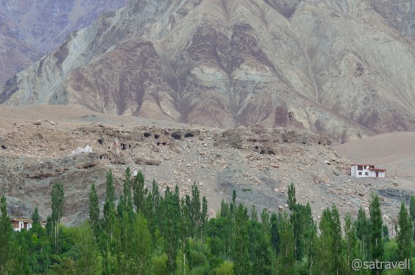 The monastic caves and temple-ruins of Saspol