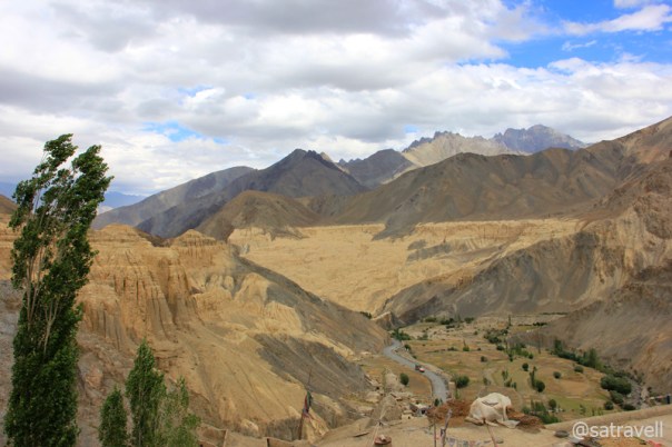View from the terrace of the Gompa.