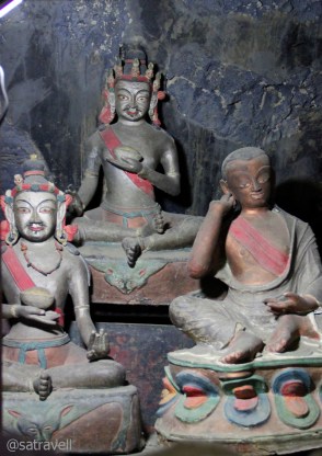 Inside the cave which the Naropa (1016 - 1100) used as his place of meditation