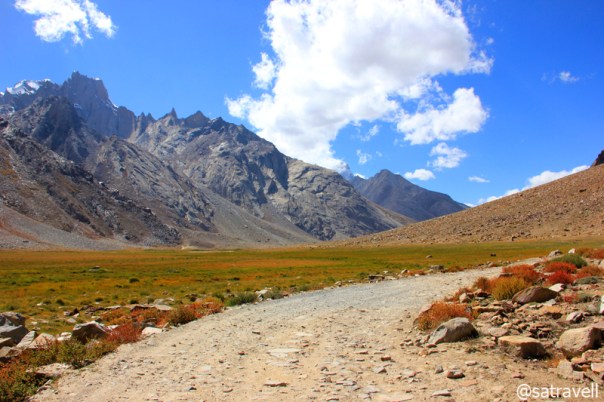 Divide between Zanskar and the Great Himalayan Range