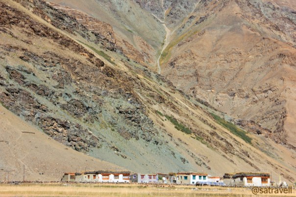 Flat-roofed houses at Rangdum
