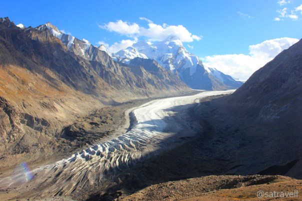 The sliding Darung Drung in Zanskar Region
