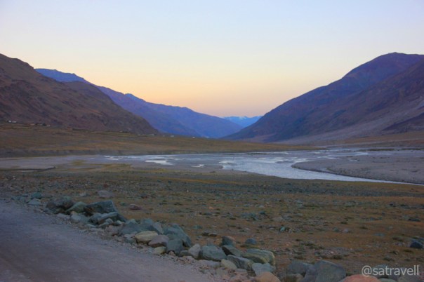 Fading light; captured near T