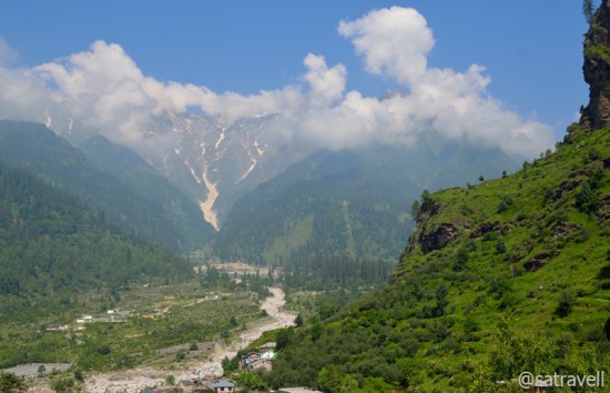 View towards the Halindi and Sarai Nala Valleys