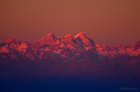 The 6596 m Neelkantha (Badrinath) towards right