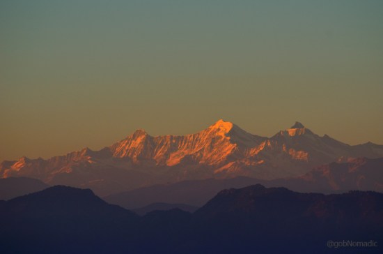 Literally meaning Tail of a monkey, the shining Bandarpunch massif