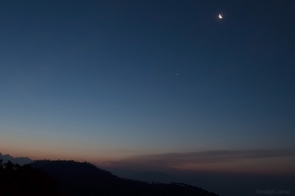 Early morning view at Chaukori. 