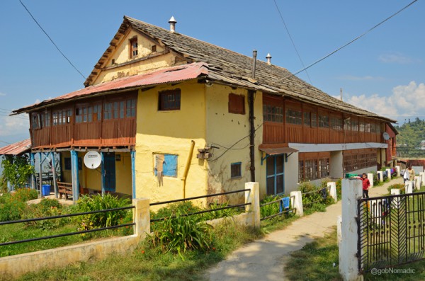 An earlier building of the school, now part of the compound. More images at Flickr