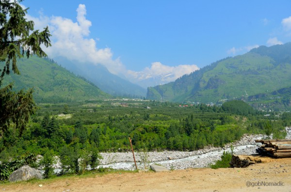 Landscape captured downstream