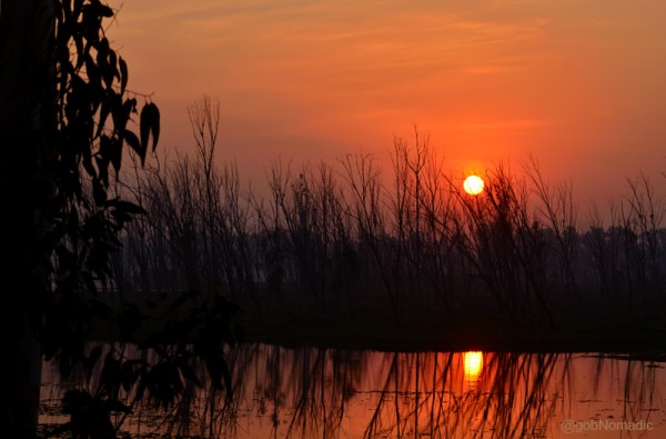 Sun down at Bhindawas