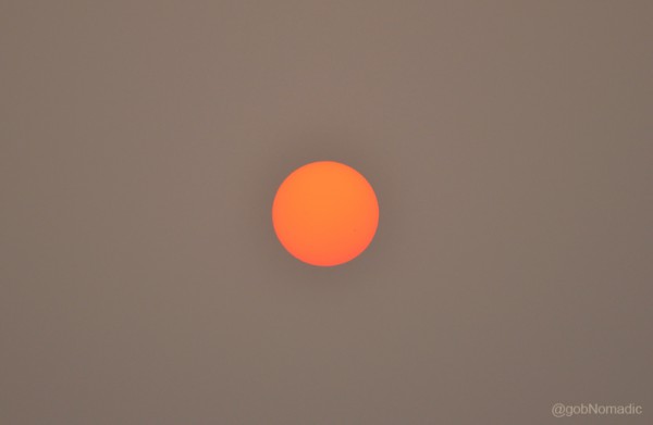 Winter sundown at the Sanctuary