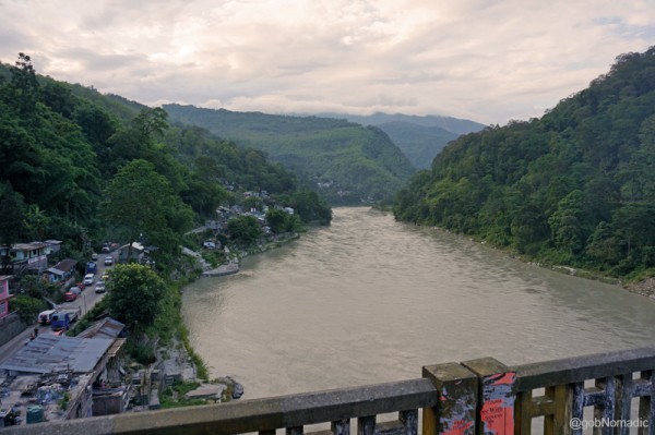 A view of the Teesta Valley from Teesta. 