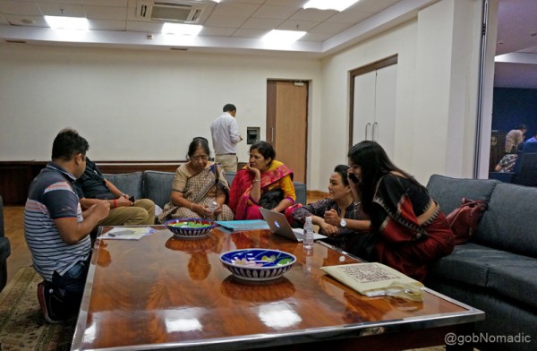 Members of the Food Committee brainstorming the menu and quantity of rations required to be carried for the journey