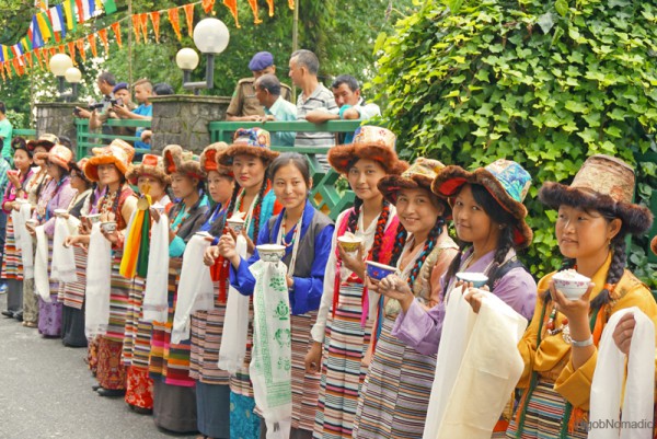 Girls from Bhutia community of Sikkim; 