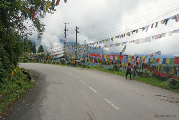 The initial stretch of the highway to Nathula