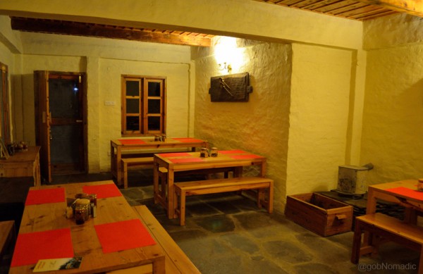 The Dining Hall; the fireplace again