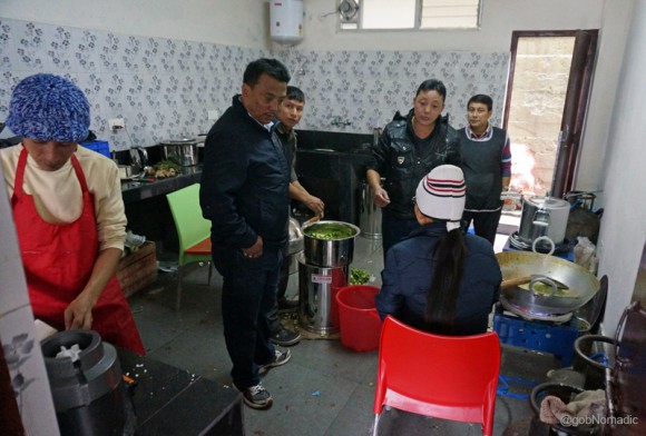 Meanwhile inside the kitchen