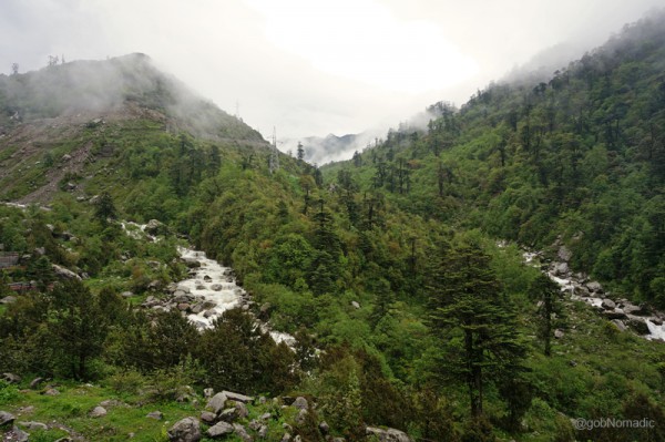 View towards the Nathula side from Seventeenth Mile