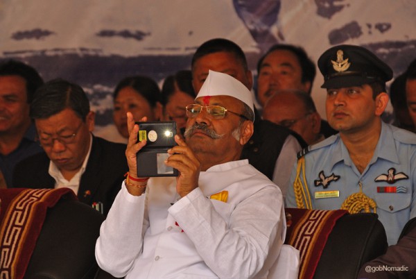Sh SD Patil, Governor of Sikkim engrossed in the cultural program