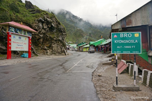 The road and the small market of Kyongnosla. More images at Flickr