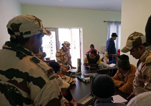 Medical check-up on the first day at Sherathang