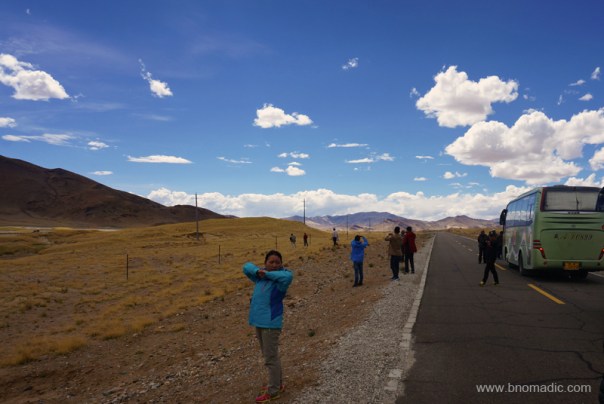 A short break before climbing the 