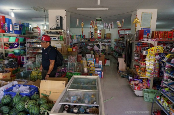 Bhatol Saab checking out stuff at a grocery store