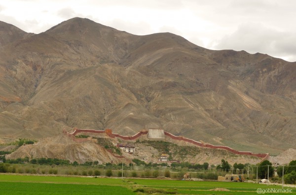 The ninth century Pelkor Chode Monastery and Kumbum, believed to be the largest such structure in Tibet