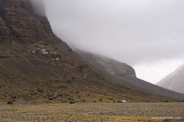Rebuilt after the cultural revolution, the thirteenth century Nyenri Gompa. More pics at Flickr