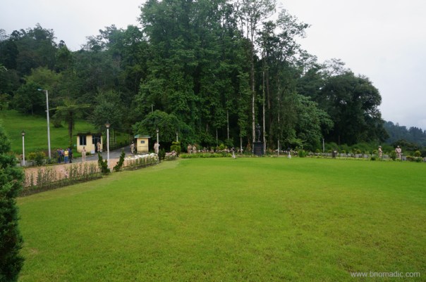 The sprawling greens of Raj Bhawan