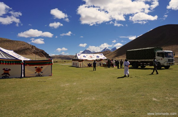 One of the campsites for lunch