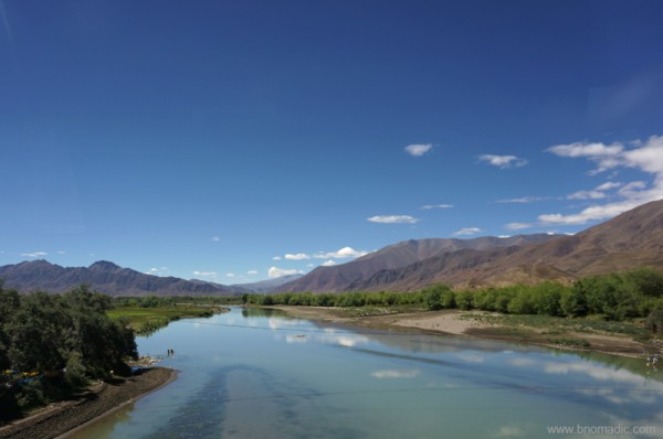 A tributary to the Brahmaputra (Yarlung Tsangpo Chu)