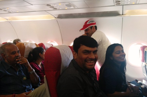 Inside the Air India flight