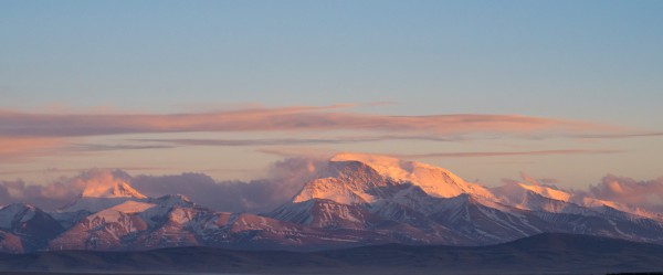 Glittering Gurla Range towering above Barkha Plains