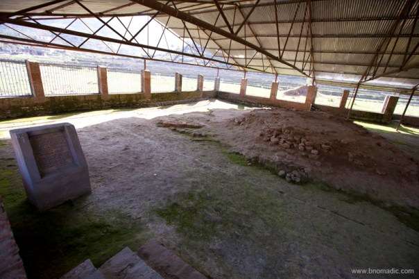 The Yagya Vedica (burnt brick alter) is unique in its kind resembling a floating Garuda.